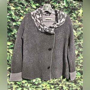 Chiaramente Italian Wool Sweater Grey Womens Sm